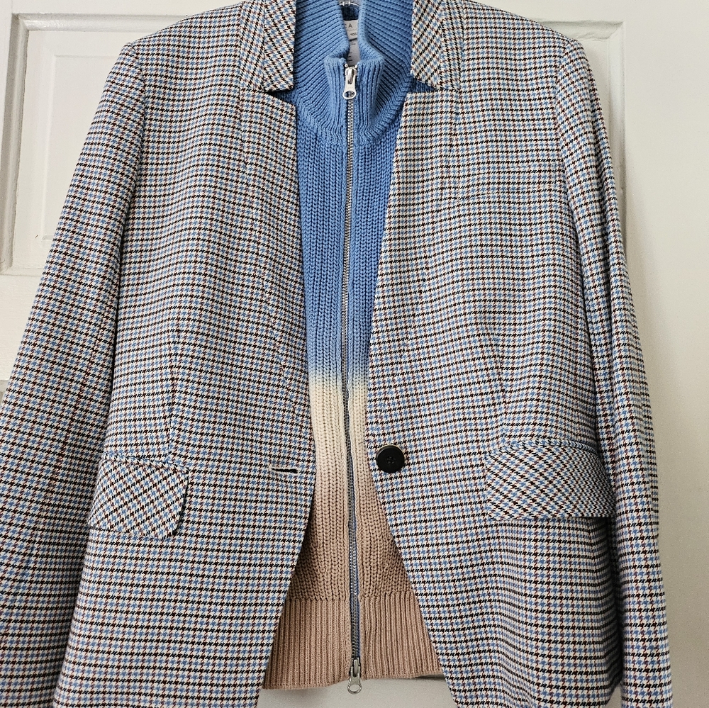 VERONICA BEARD Dickey JACKET Blue Plaid FARLEY - Picture 12 of 16